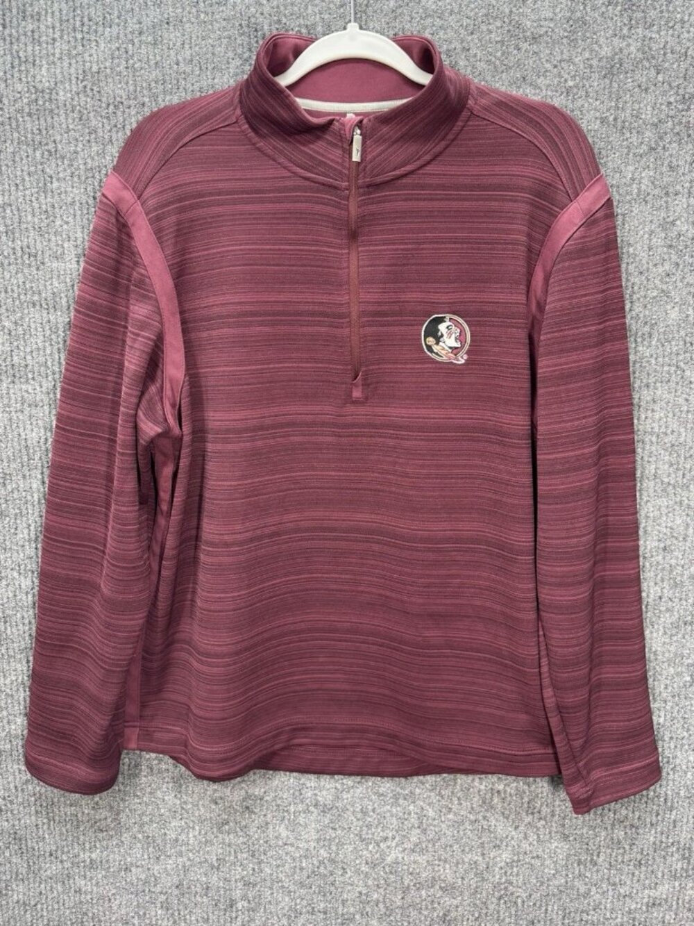 Tommy Bahama Island Zone Pullover Men’s Medium FSU Seminoles 1/2 Zip UPF 30